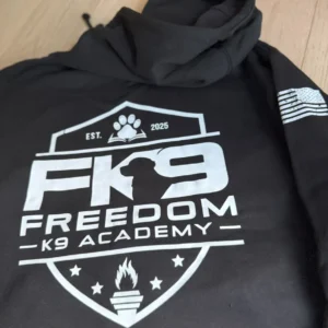 Freedom K9 Academy Pullover Hoodie (Dog Front Logo)
