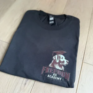 Freedom K9 Academy T-Shirt (Dog Front Logo)